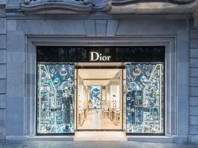 Dior shop window during the Astral Experience