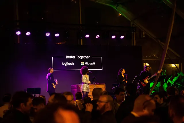 Concert on the Better Together stage at the Logitech event